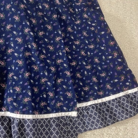 Gunne Sax Vintage 1970s Prairie Ruffle Bottom Wrap Skirt Size 13 - Picture 4 of 13